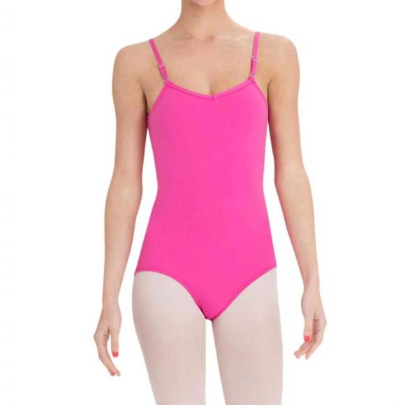 CAPEZIO Tops - NEW CAPEZIO adult camisole leotard with adjustable straps in hot pink